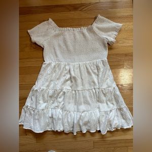 Shein White Off the Shoulder Dress